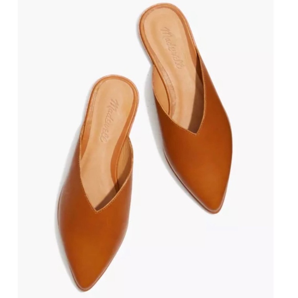 Madewell Emilia Mules Slides English Saddle 8